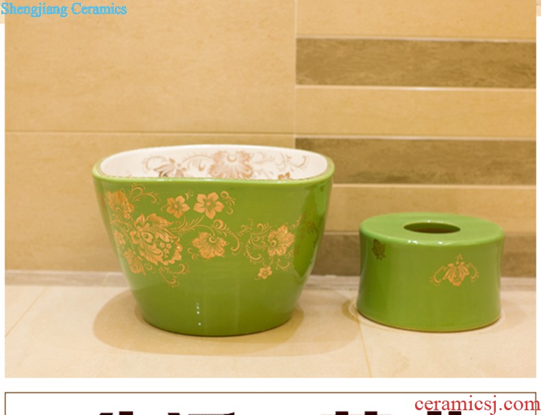 Koh larn, qi stage basin of the basin that wash a face the sink basin sinks special-shaped ceramic sanitary ware art fashion living flower