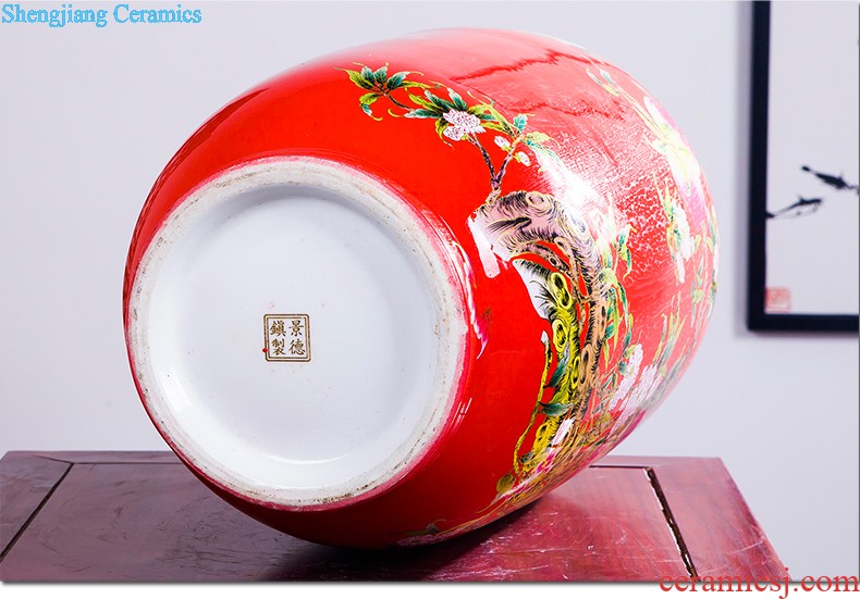 Jingdezhen ceramics by furnishing articles hand-painted vases, flower arranging new Chinese style household ladder sitting room adornment