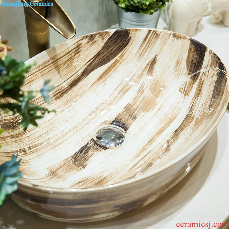 Koh larn, qi ceramic sanitary ware of toilet stage basin sink toilet lavatory basin art basin crack