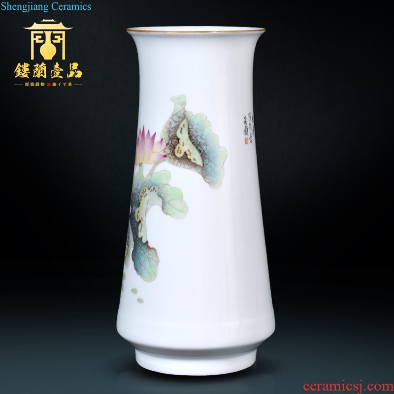 Jingdezhen ceramics archaize color bucket shou wen Chinese style furnishing articles of porcelain household hang dish hanging decorations of marriage