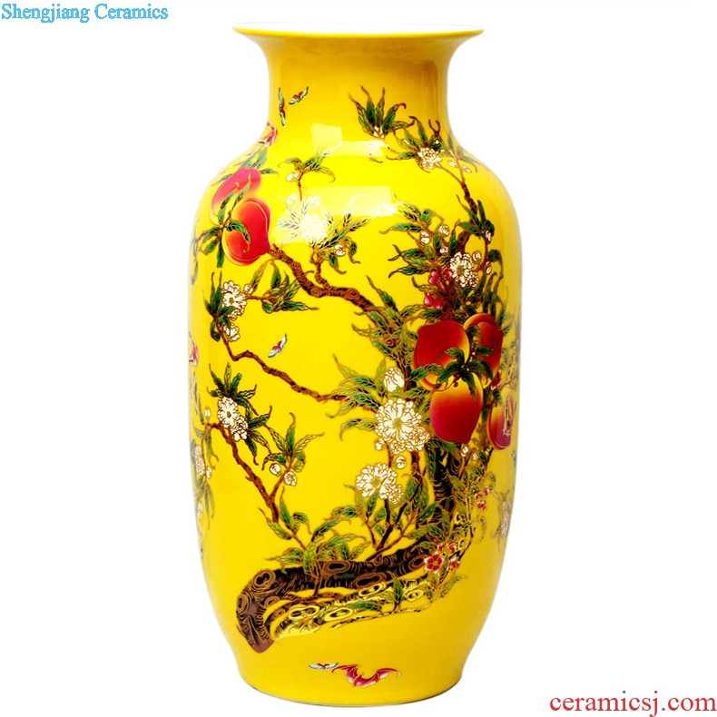 Jingdezhen ceramics by furnishing articles hand-painted vases, flower arranging new Chinese style household ladder sitting room adornment