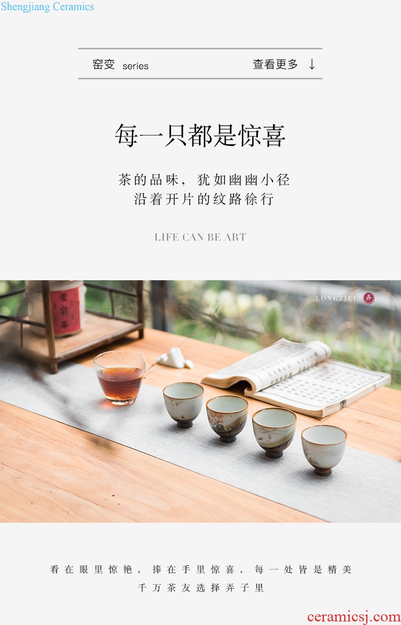 Household ceramic cups jingdezhen kung fu tea set manual white porcelain bowl tea sample tea cup, master cup small single cup