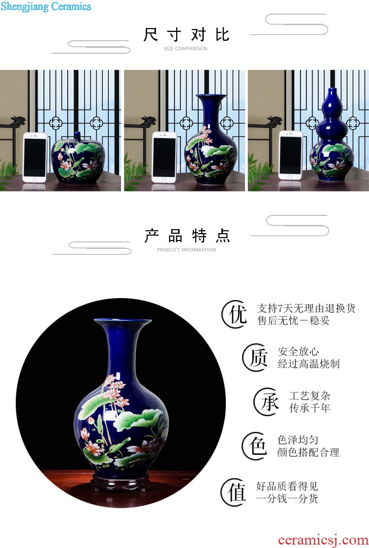 E190 jingdezhen ceramics for more than year after year of large vase household adornment handicraft furnishing articles large living room