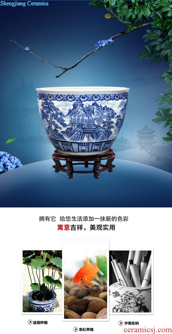 Jingdezhen ceramics zen three-piece floret bottle of flower arrangement, sitting room of Chinese style household decorations crafts