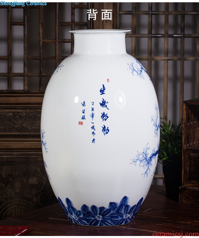 Archaize of jingdezhen ceramics powder enamel vase imitation qianlong year Chinese style classical Angle of the sitting room a few adornment furnishing articles