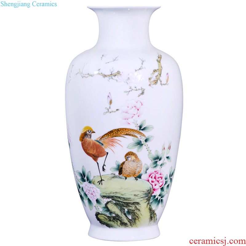 Jingdezhen ceramics under the imitation of yuan blue and white Xiao Heyue after han xin home decor collection of large vase furnishing articles