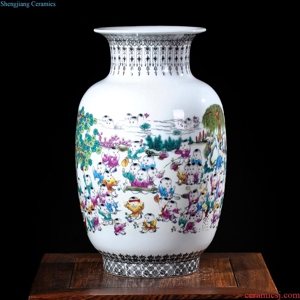 Jingdezhen ceramic vases, antique flower arranging device is placed the new Chinese style household decoration porcelain of large sitting room