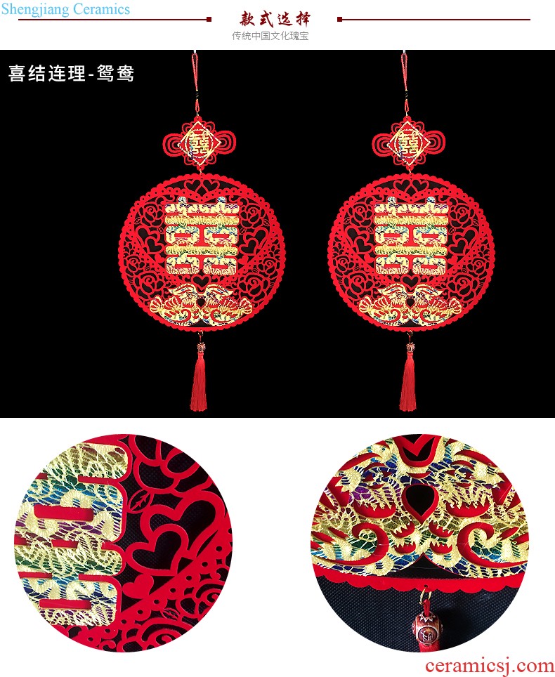 The Chinese New Year Spring Festival decoration supplies scenario storefront shop pendant garland bunting hanging flag flag wave