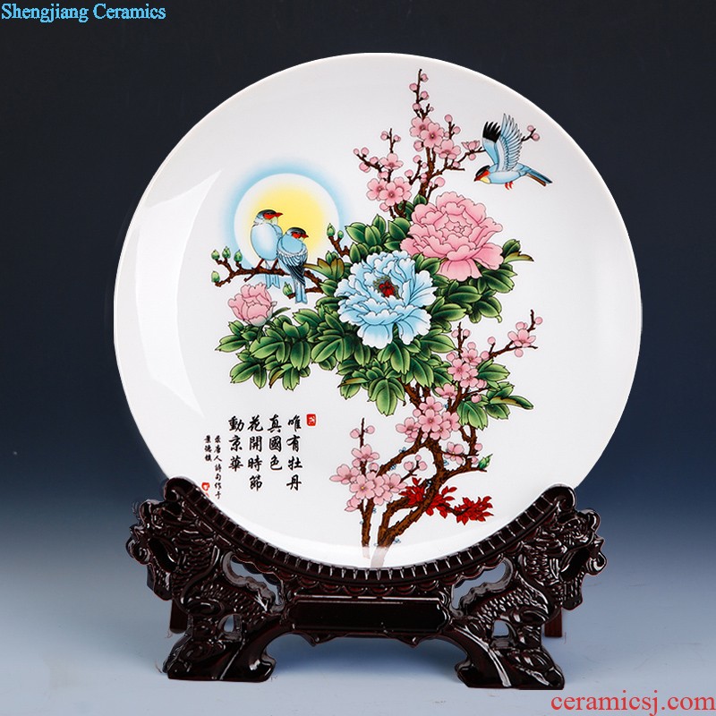 Under the 390 China jingdezhen ceramics glaze Blue and white porcelain square fruit bowl of fruit basket of fruit bowl food tray