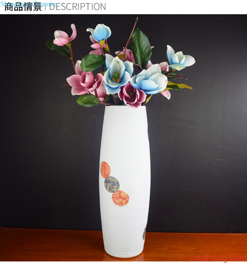 Jingdezhen porcelain vase furnishing articles contracted sitting room creative fashion crafts black glaze beauty bottles of ceramic decoration