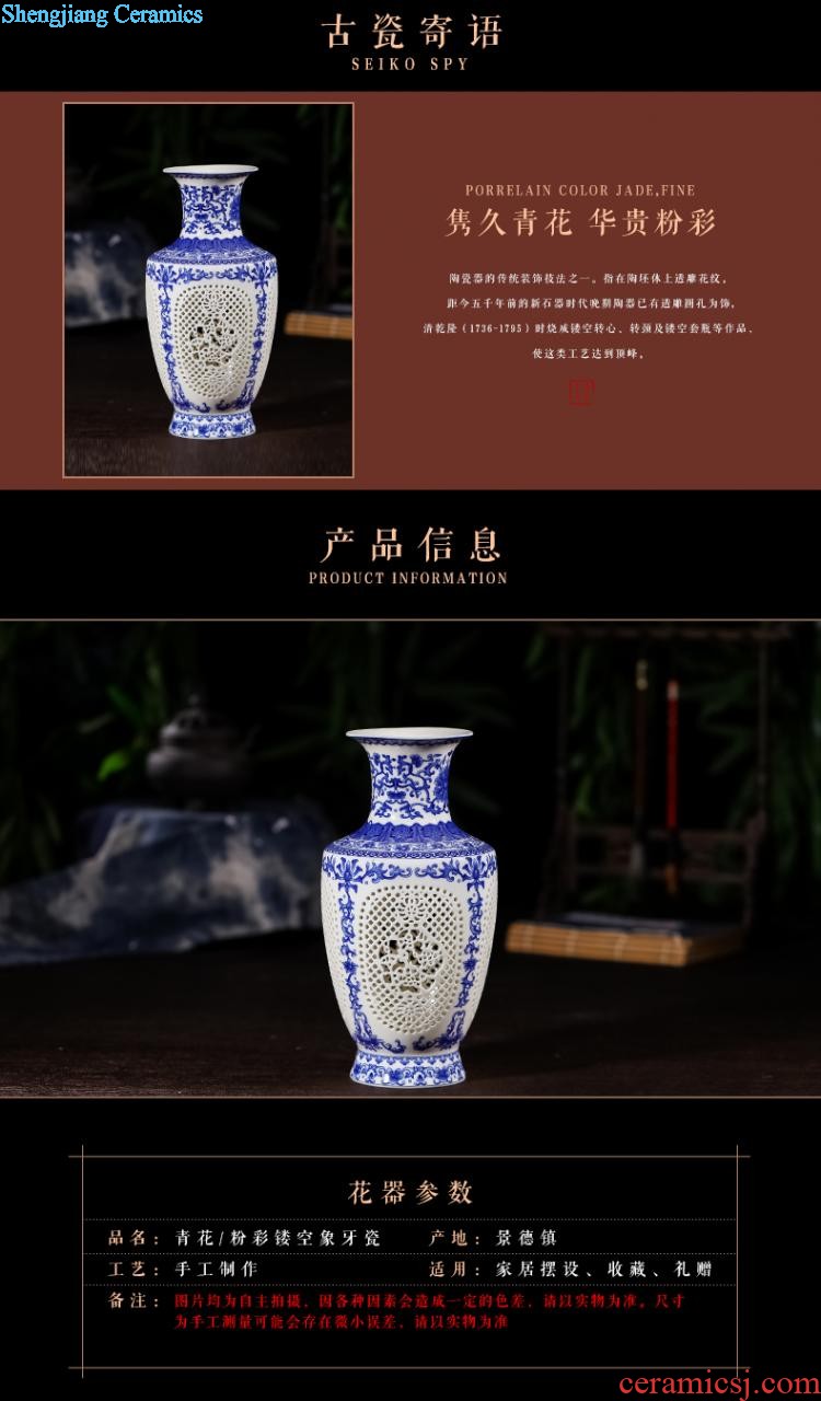 Jingdezhen ceramics furnishing articles hand-painted sabingga sukdun dergici jimbi hang dish by dish sitting room of Chinese style household decorative arts and crafts