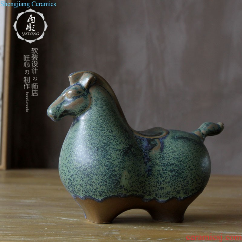 The rain tong household Jingdezhen ms manual variable glaze ceramic tea pot ceramic tea pot tea caddy