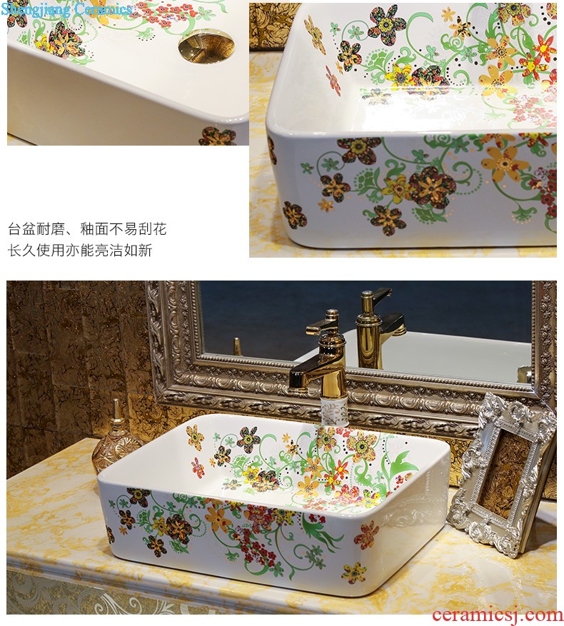 The package mail on bonsai, ceramic lavabo that defend bath lavatory basin art basin season blue gold rattan feather