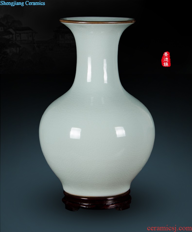 Jingdezhen ceramics vases, flower arranging place of the sitting room of Chinese style household wine rich ancient frame porch decoration decoration