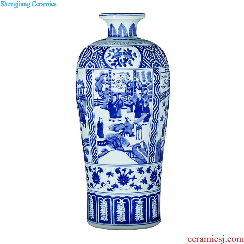 Jingdezhen ceramics famous hand-painted vases, flower arranging furnishing articles success archaize rich ancient frame sitting room adornment