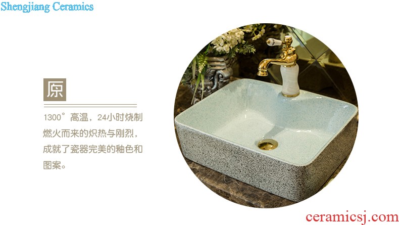 Koh larn neat square stage basin sink ceramic lavatory art to toilet stage basin of the basin that wash a face carved lobule