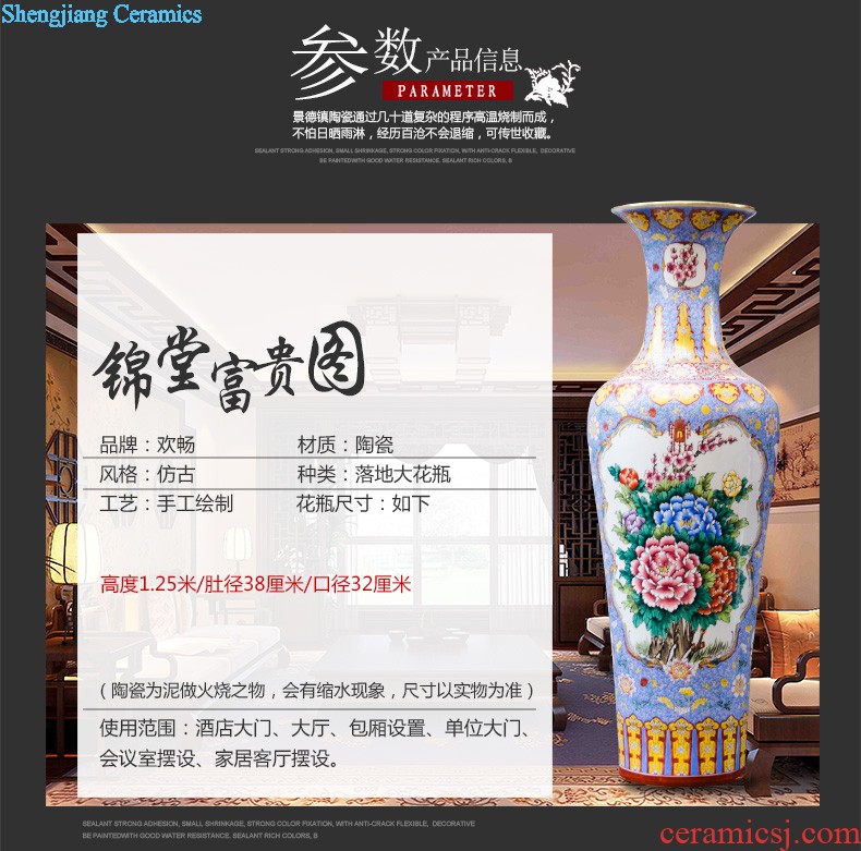 Sf3 jingdezhen ceramics of large vase archaize hand-carved yueyang remember sitting room adornment is placed