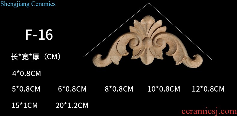 Dongyang woodcarving flowers wardrobe piece of european-style solid wood decal door ark of the head of a bed of carve patterns or designs on woodwork furniture decorative wooden flower GuiJiao flower