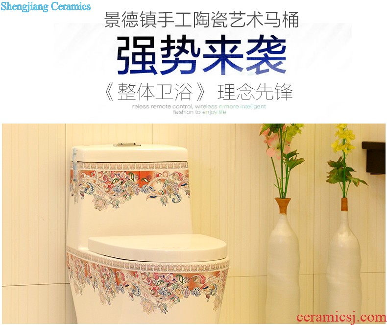 Koh larn, qi stage basin sink ceramic sanitary ware art basin washing a face of the basin that wash a face oval peony pollen