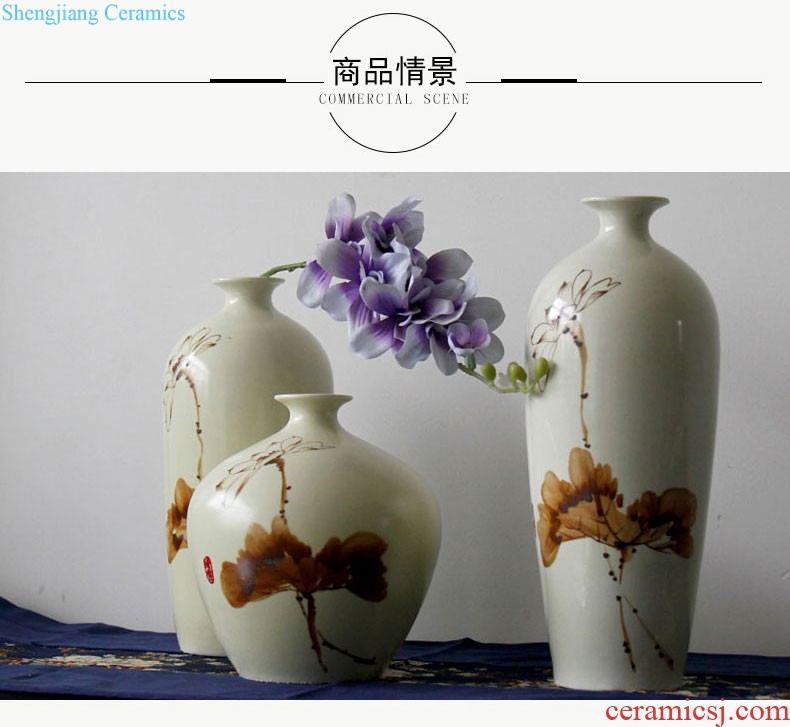 Jingdezhen ceramic kiln ceramic vases, flower carpet of coloured drawing or pattern manually inserted vase household porch place