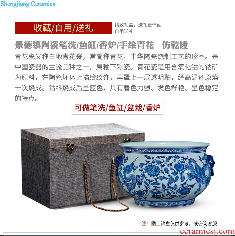 Jingdezhen ceramics vases, flower arranging is modern Chinese creative fashion home decoration sitting room place red