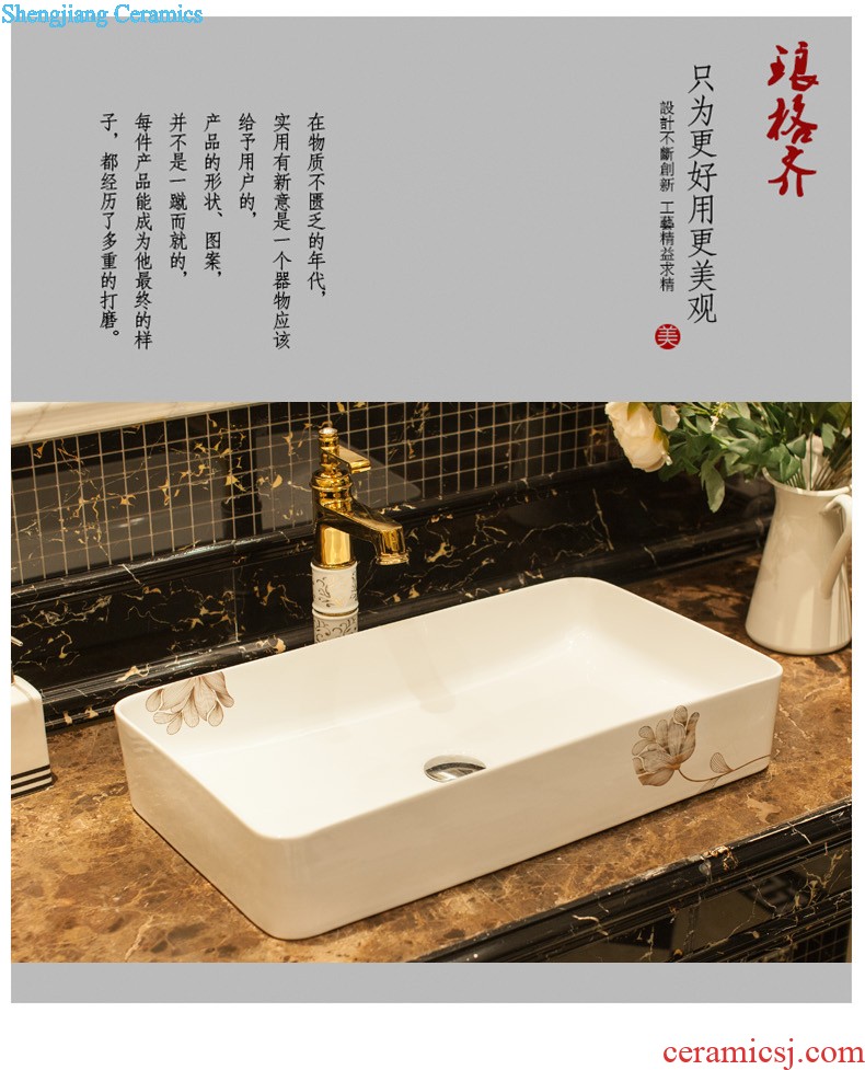 Koh larn, qi ceramic sanitary ware of toilet stage basin sink bathroom sinks art basin of lake basin