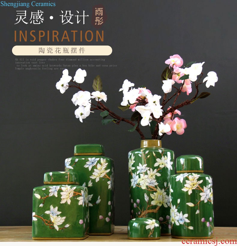 Jingdezhen blue and white porcelain ceramic pot receives the teahouse furnishing articles furnishing articles puer tea cake tea tea tea urn pu-erh tea