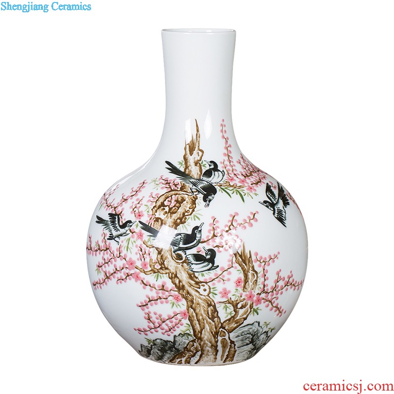 Master of jingdezhen ceramic vase Chinese hand-painted home sitting room porch famille rose more than decorative furnishing articles every year