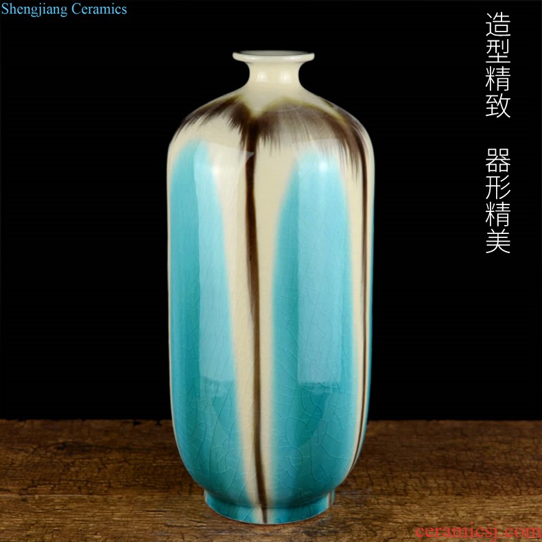 New Chinese style of jingdezhen ceramic vase The sitting room simulation flower dried flowers flower arrangement furnishing articles household soft adornment ornament