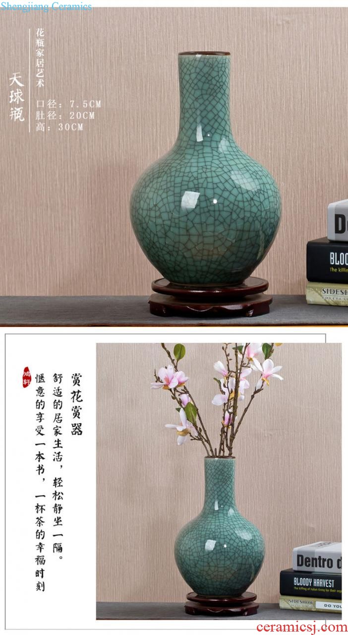 Jingdezhen ceramic vase furnishing articles variable blue porcelain creative living room flower arranging flowers, Chinese style household decorations