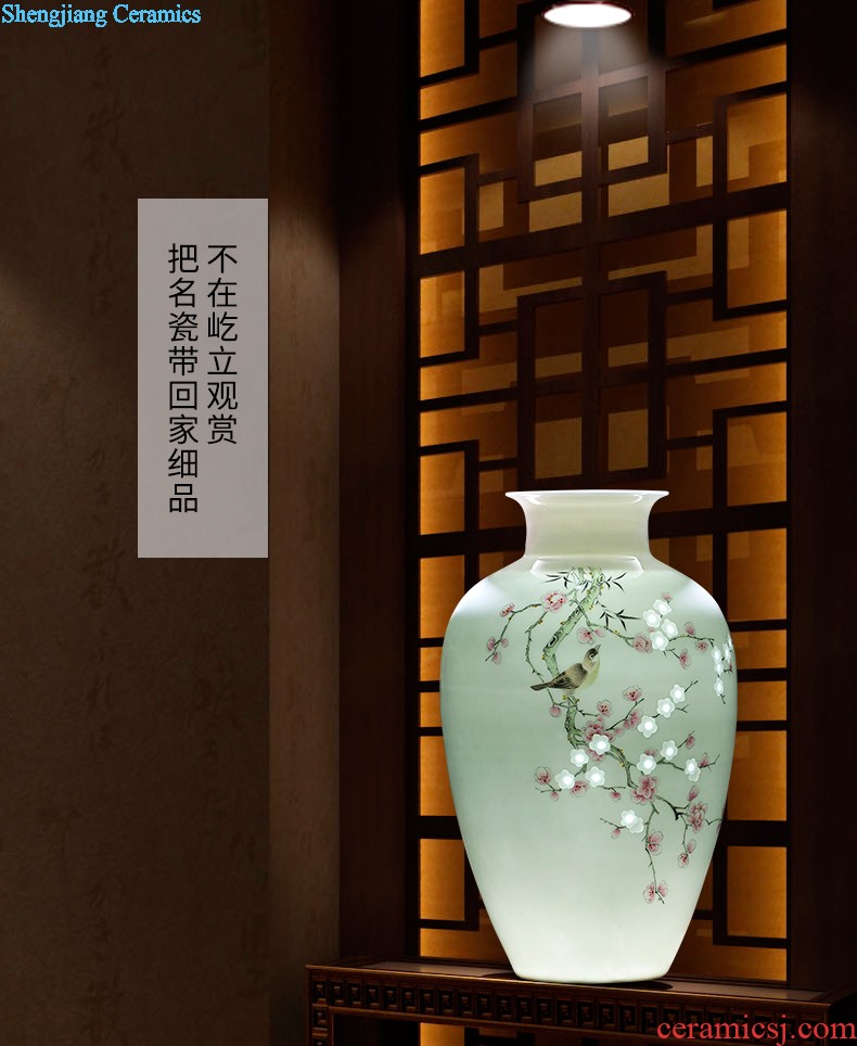 HC - 082 jingdezhen ceramics hand-painted peony of large vases, modern home sitting room decoration that occupy the home furnishing articles