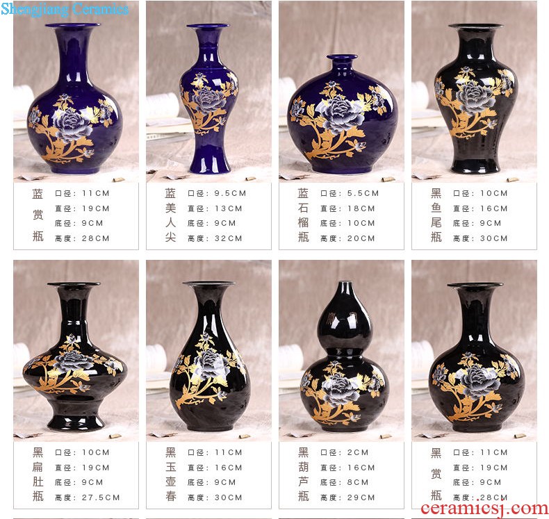 Jingdezhen ceramics designer galloping brush pot furnishing articles retro creative home sitting room adornment desktop decoration