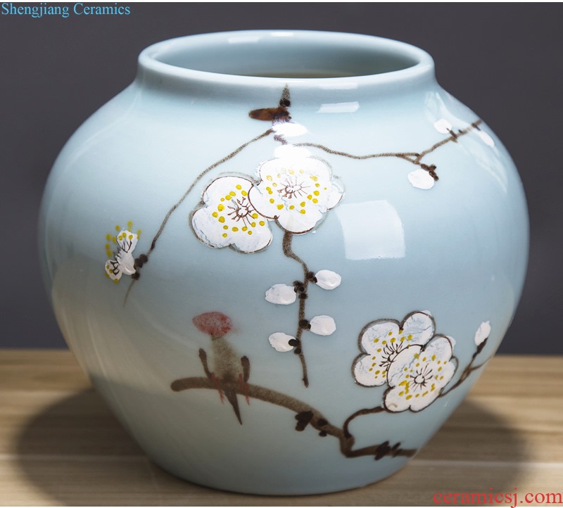 Jingdezhen ceramics The quartet lucky bamboo vase The living room table decoration flower art handicraft furnishing articles