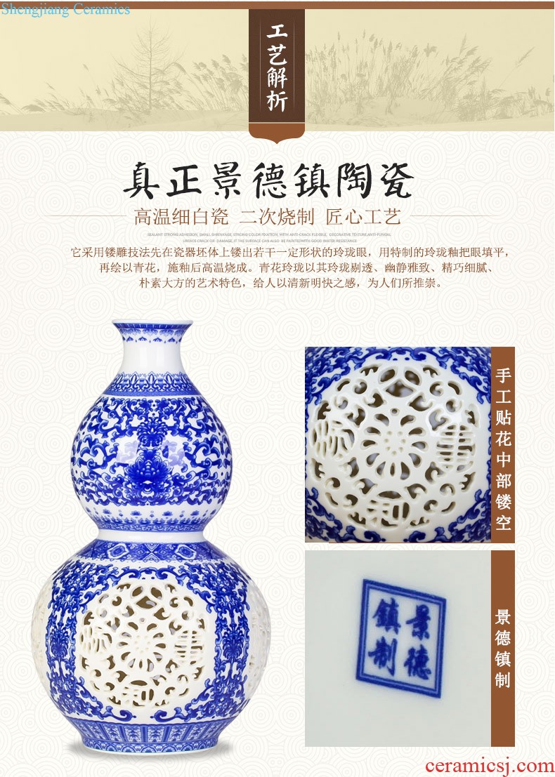 Jingdezhen ceramics famous master manual hand-painted knife clay powder enamel vase Chinese sitting room adornment is placed