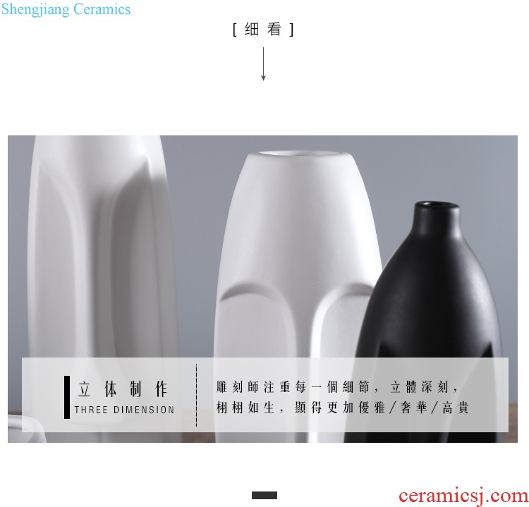 Jingdezhen ceramics vase furnishing articles creative kiln art star modern fashion contracted sitting room home decorations