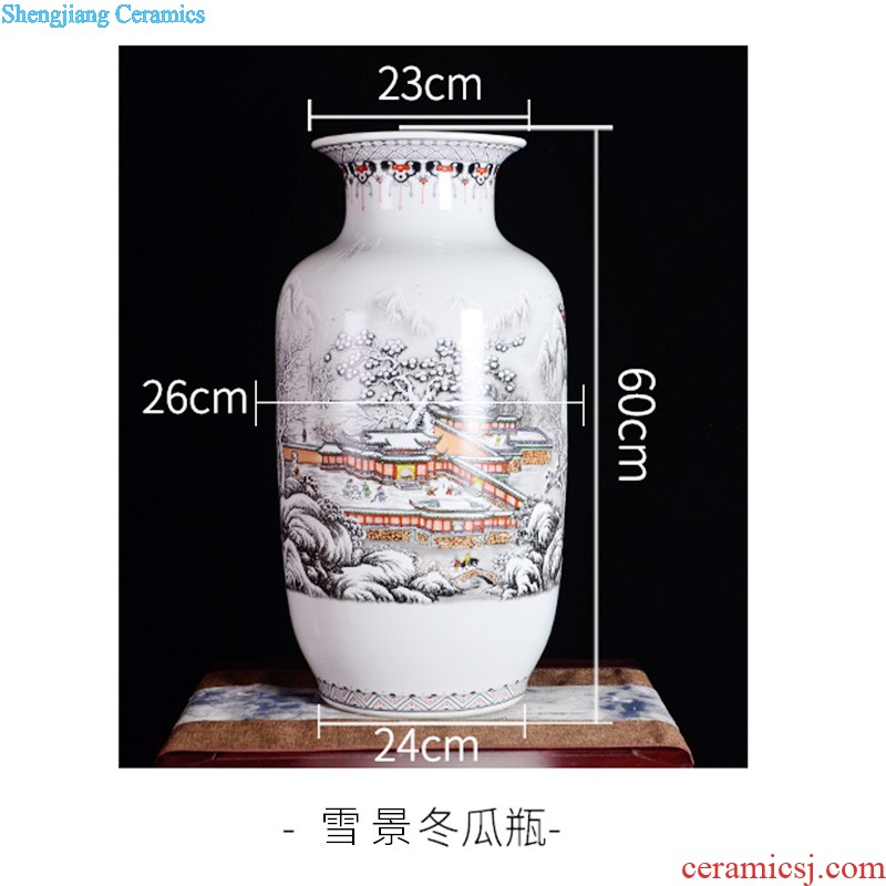 Jingdezhen ceramics hand carved vase li bai will be Chinese style porch decoration crafts are sitting room into the wine