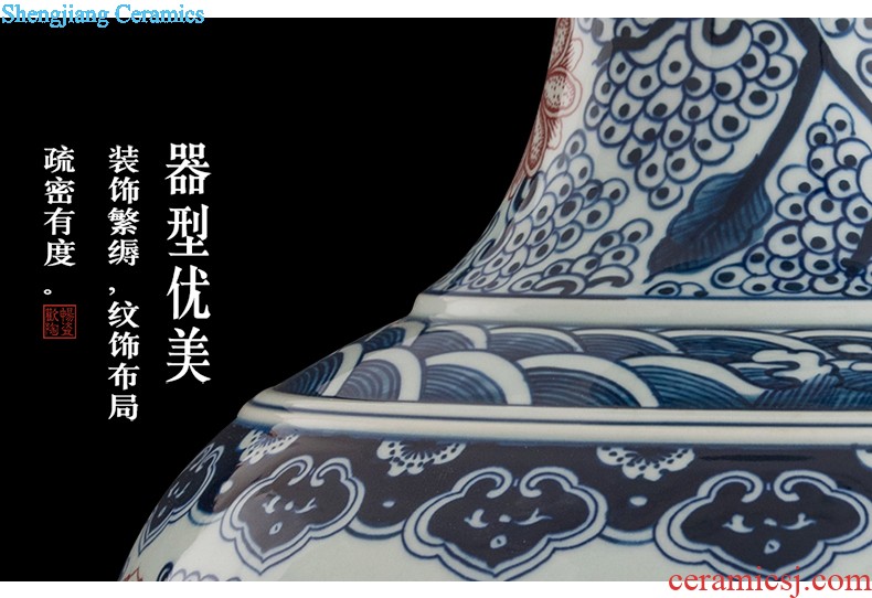 Jingdezhen ceramics noctilucent floret bottle of flower arranging contemporary and contracted household act the role ofing is tasted table sitting room adornment is placed