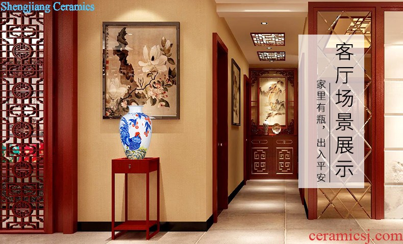 Hc - 093 jingdezhen ceramics vases, flower arranging bamboo seven sages in classical Chinese ancient frame sitting room adornment is placed