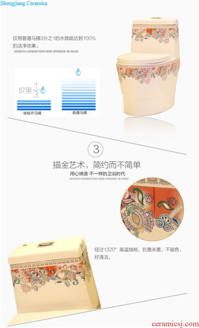 Koh larn, qi stage basin sink ceramic sanitary ware art basin washing a face of the basin that wash a face oval peony pollen