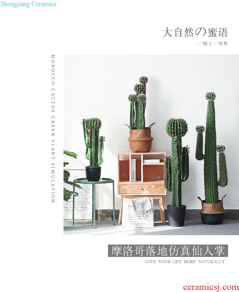 Jingdezhen Nordic contemporary and contracted, ceramic vases, furnishing articles sitting room decoration model between geometrical frustum of a cone flower implement arranging flowers