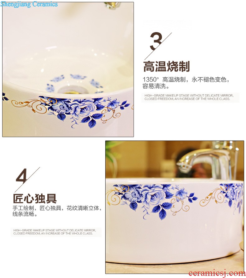 The package mail on bonsai, ceramic lavabo that defend bath lavatory basin art basin piece of blue