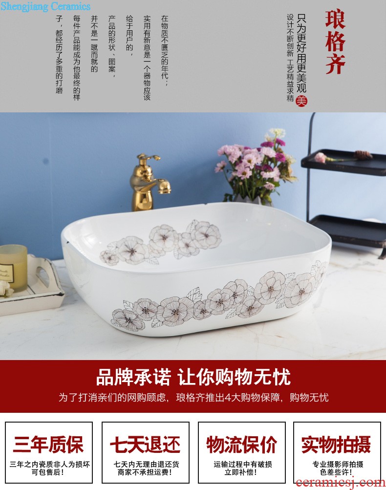 Koh larn, qi stage basin ceramic lavabo lavatory toilet round basin of the basin that wash a face art basin