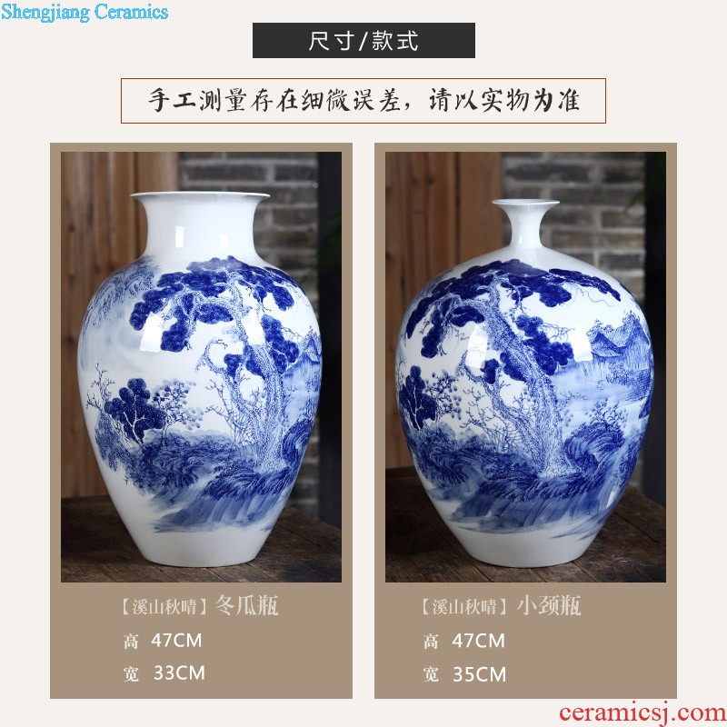 Much luck landscape of jingdezhen ceramics vase large flower arranging home sitting room collection place adornment