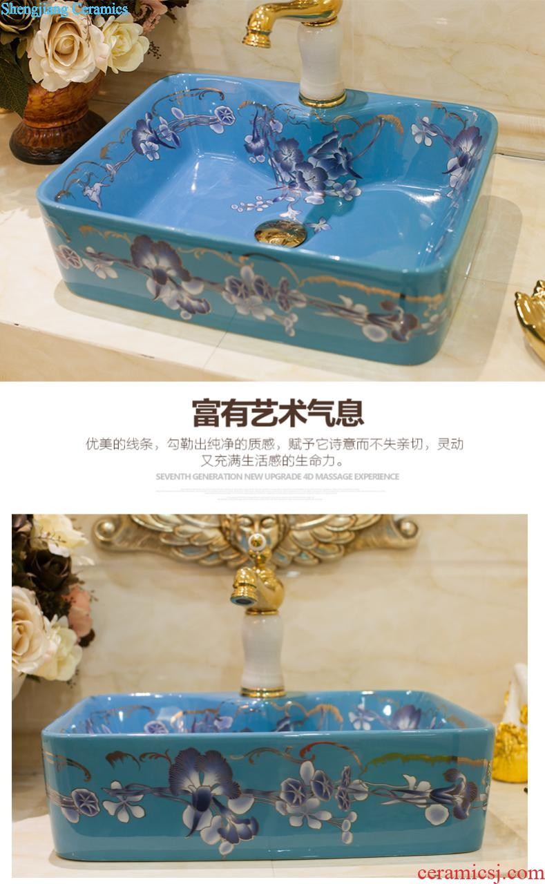 The package mail on bonsai, ceramic lavabo that defend bath lavatory basin art basin waist drum the colour it is