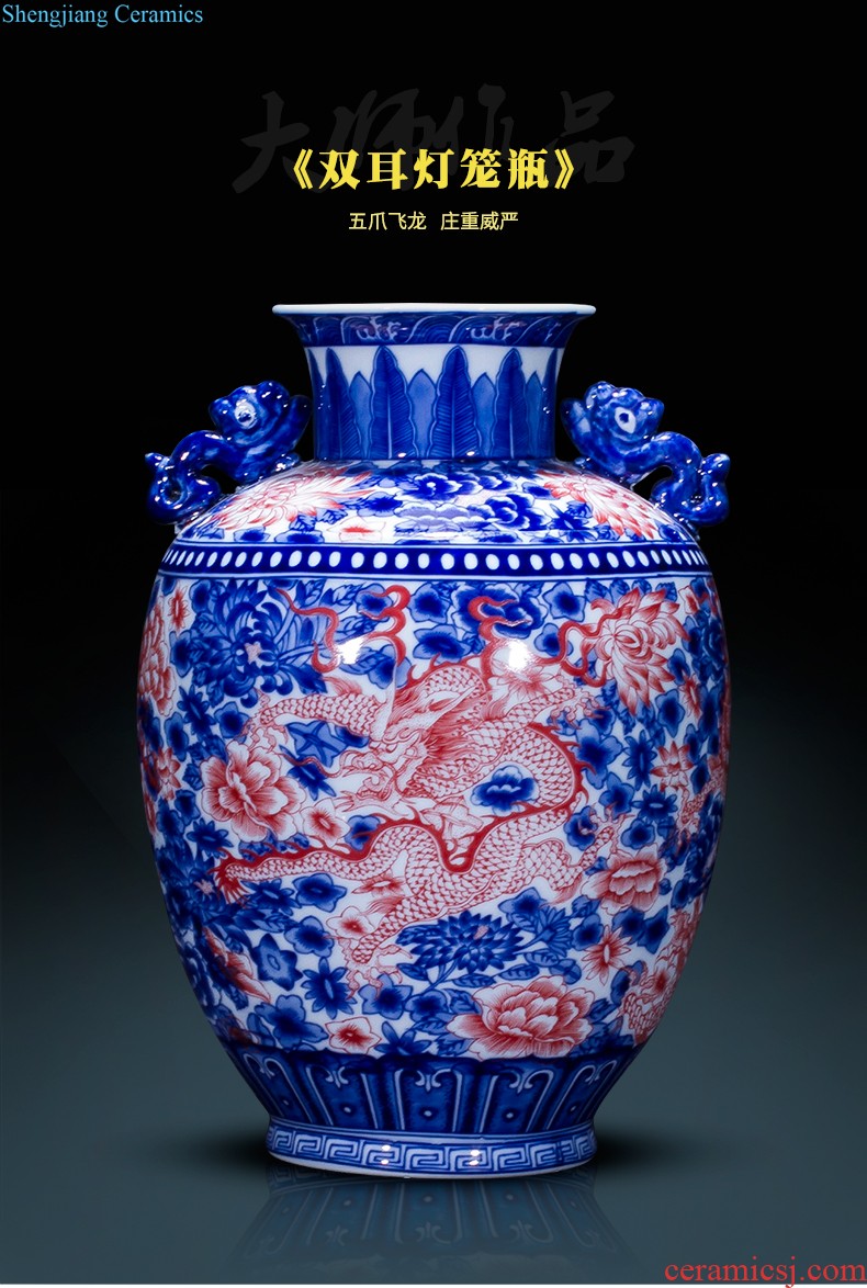 Send the base d324 jingdezhen ceramics vase household act the role ofing is tasted furnishing articles flower arranging, living room decoration