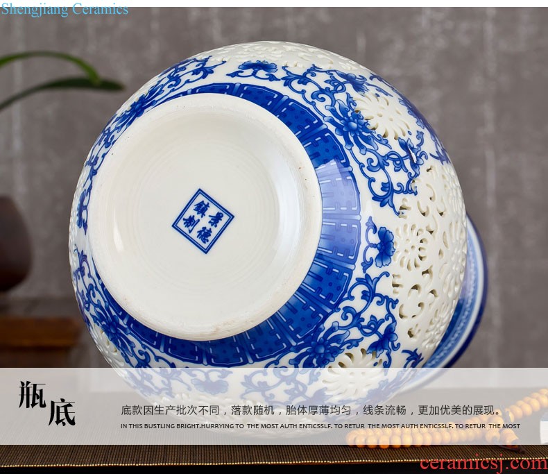 Jingdezhen ceramic vase furnishing articles porcelain vases, ceramic flower arranging flowers sitting room is contemporary and contracted household adornment