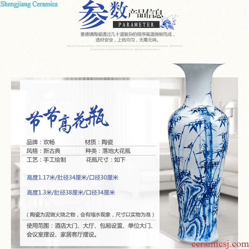 Jingdezhen ceramics China red every year more than the French vase wedding creative nnyy sitting room place decoration