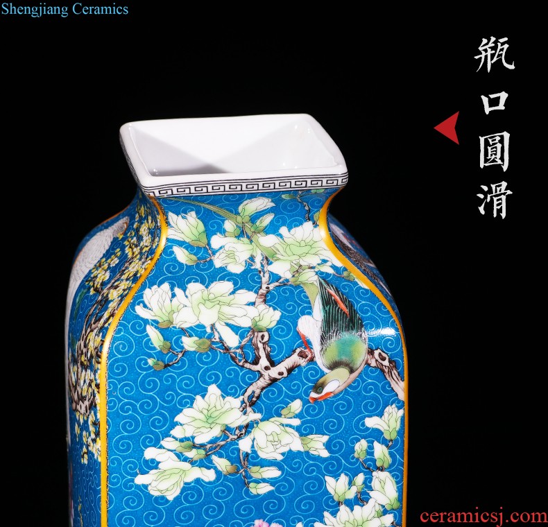 Jingdezhen ceramics general antique blue and white porcelain jar ceramic furnishing articles large storage tank Chinese style household ornaments