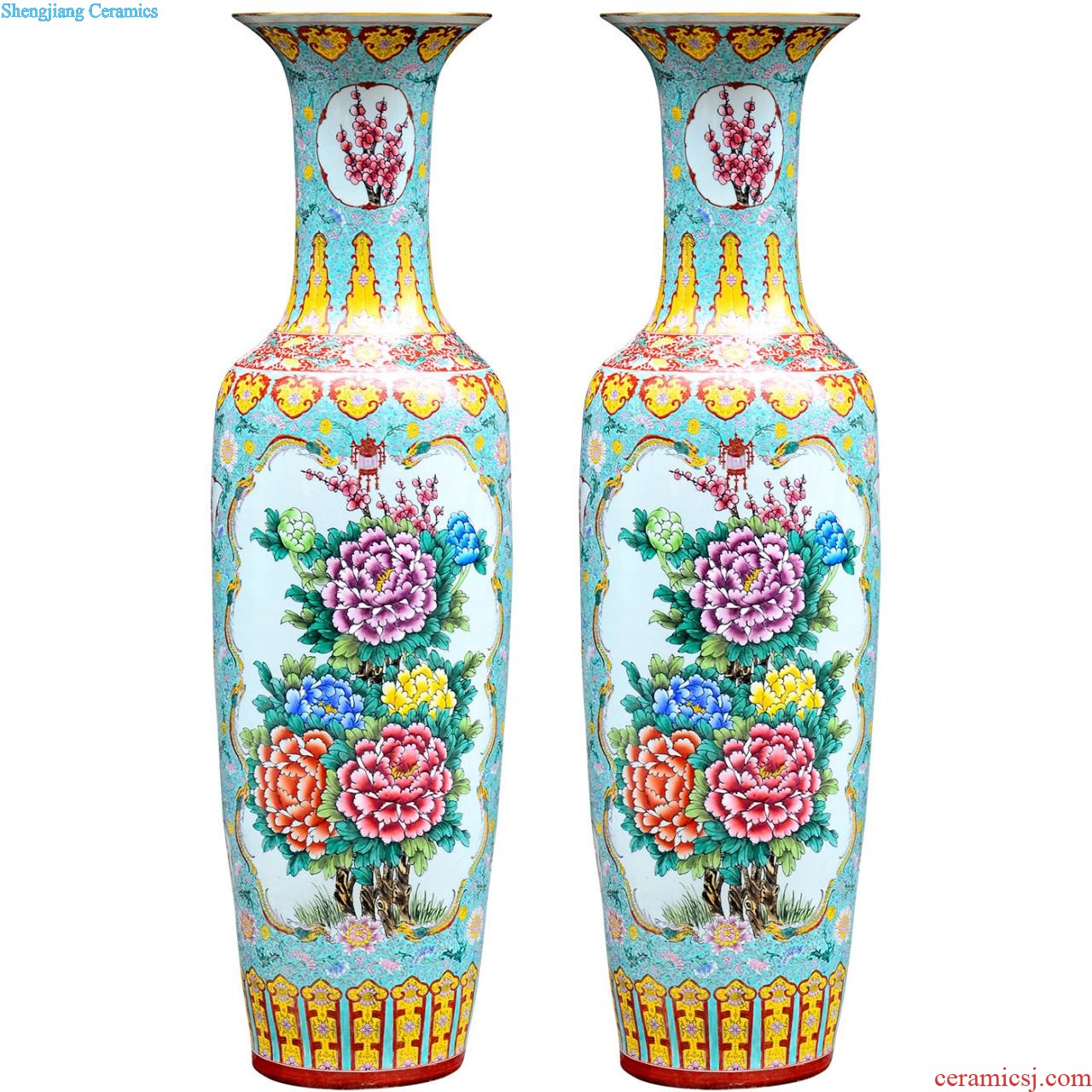 Sf25 jingdezhen ceramics of large vases, flower arrangement of modern Chinese style household sitting room adornment handicraft furnishing articles