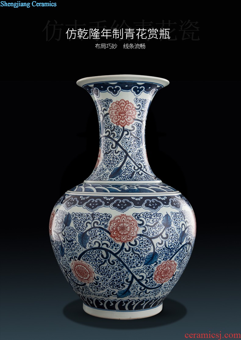 Jingdezhen ceramics noctilucent floret bottle of flower arranging contemporary and contracted household act the role ofing is tasted table sitting room adornment is placed